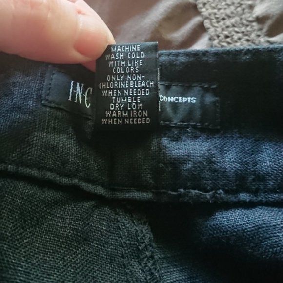 INC International Concepts 100% Linen Pants Sz 24W - Picture 8 of 8